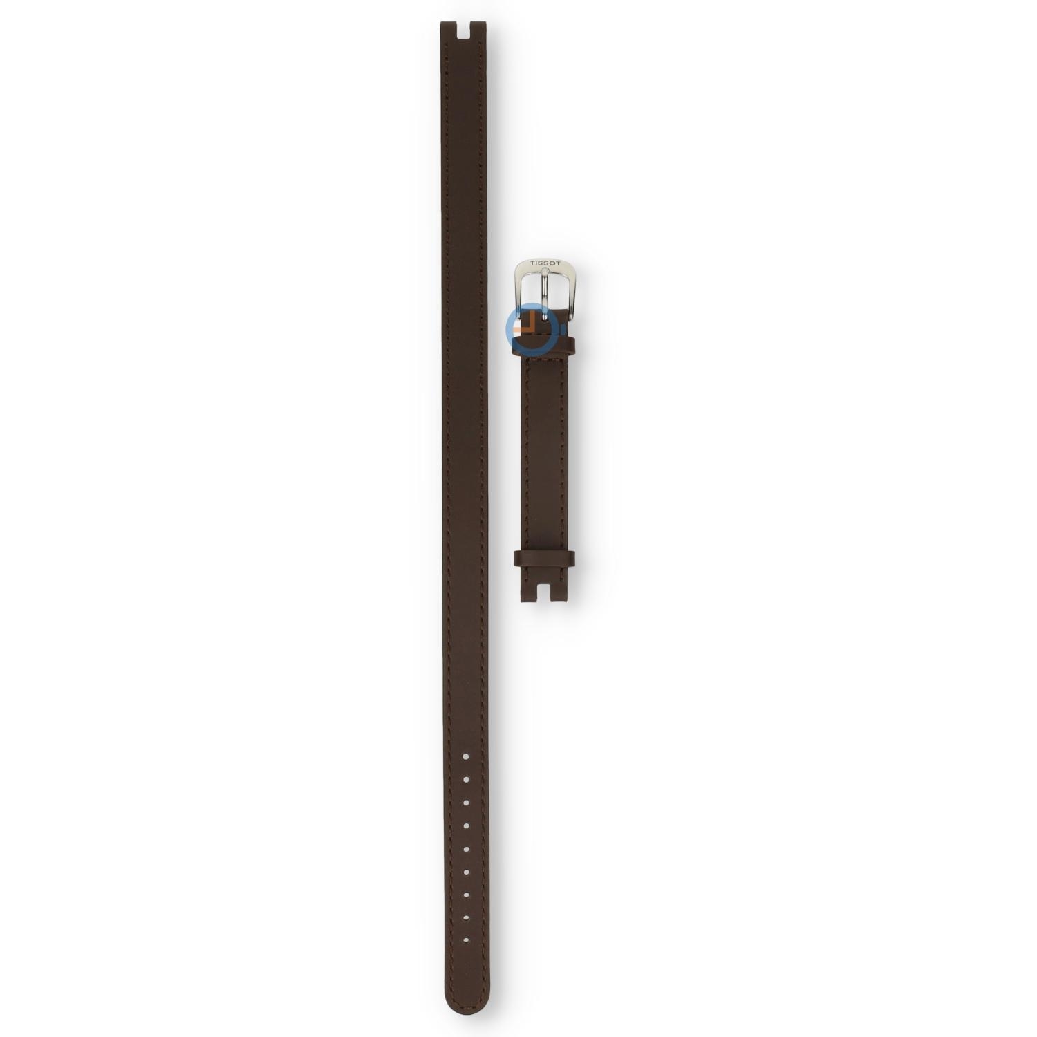 Tissot Uhrenarmband T0842101601703 braun Leder