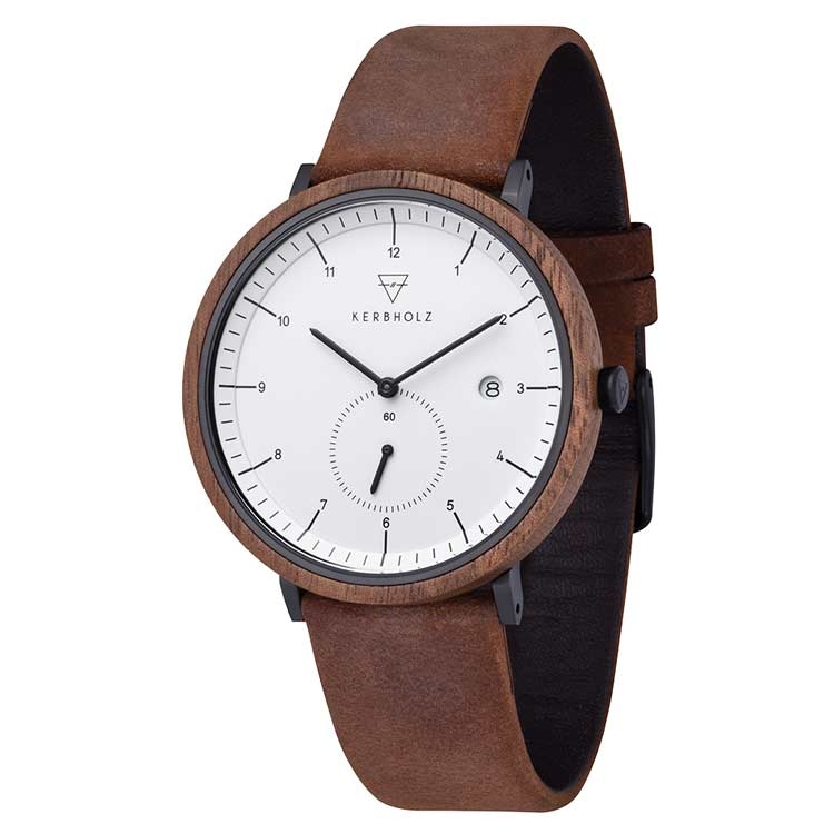 Kerbholz Uhrenarmband Anton Walnut Tobacco