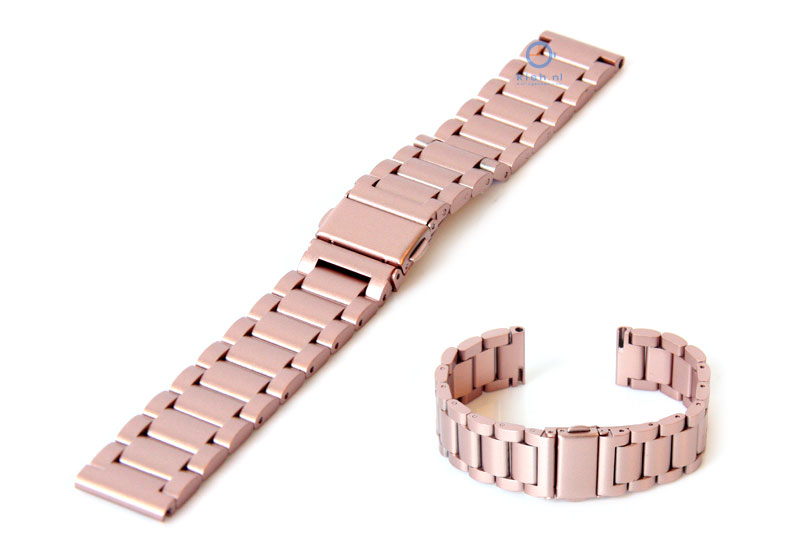 Uhrenarmband 18mm Edelstahl Rosa
