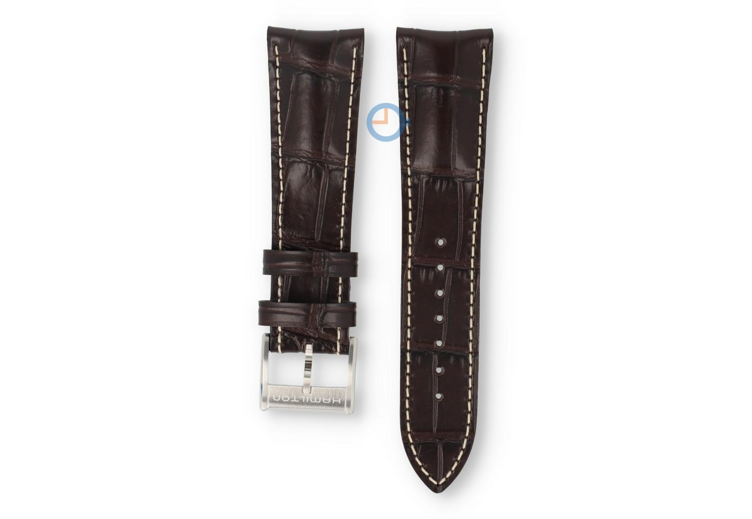 Hamilton Uhrenarmband - 24/20mm - braun Leder