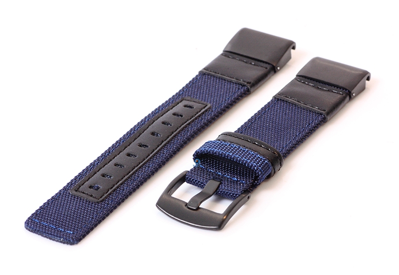 Garmin Fenix 5/6/7 Nylon Uhrenarmband dunkelblau