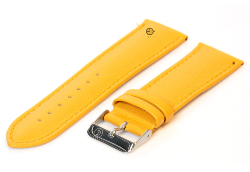 Uhrenarmband 24mm Gelb Kalbsleder