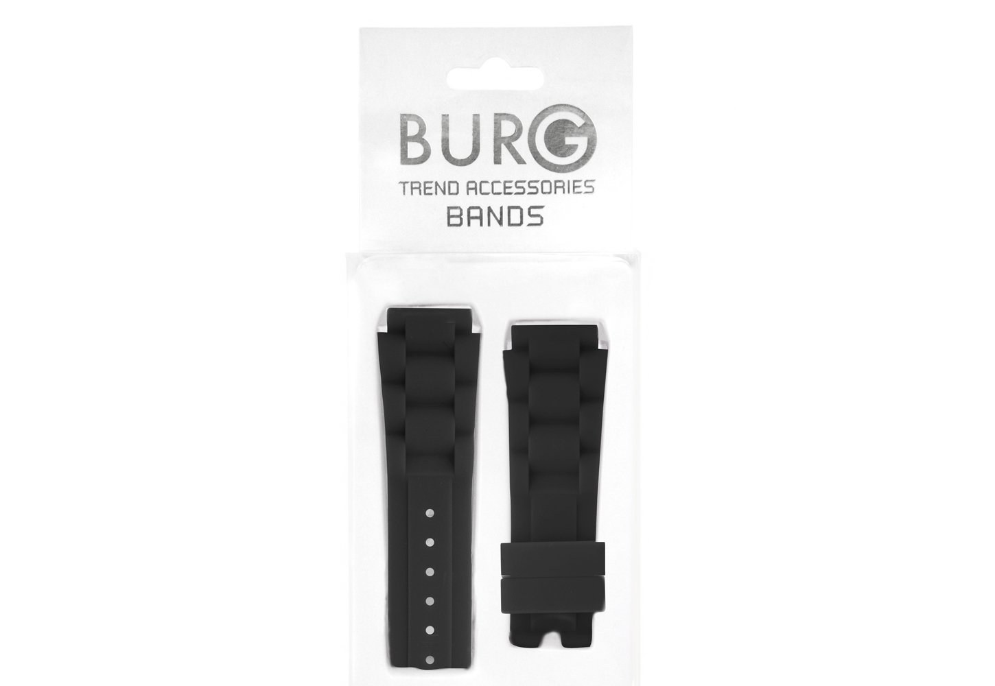 BURG Schwarz WB09202 Uhrenarmband